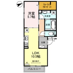 久宝寺駅 徒歩5分 2階の物件間取画像